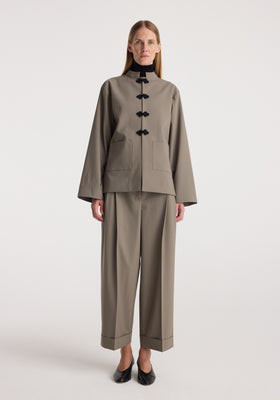 Pankou closure jacket | taupe | Rohe