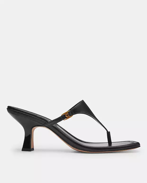 Heritage C Plaque Thong Sandal | Coach (US)