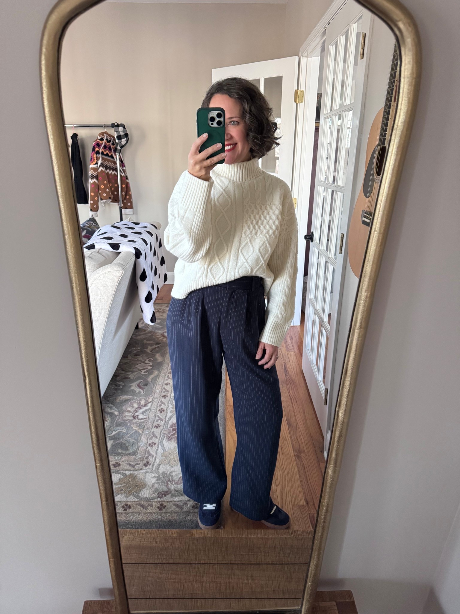 Today’s winter outfit \ business casual for a meeting. All Abercrombie today and Dolce Vita low profile sneaker 👟 

#LTKdayinmylife #LTKootd #LTKOver40