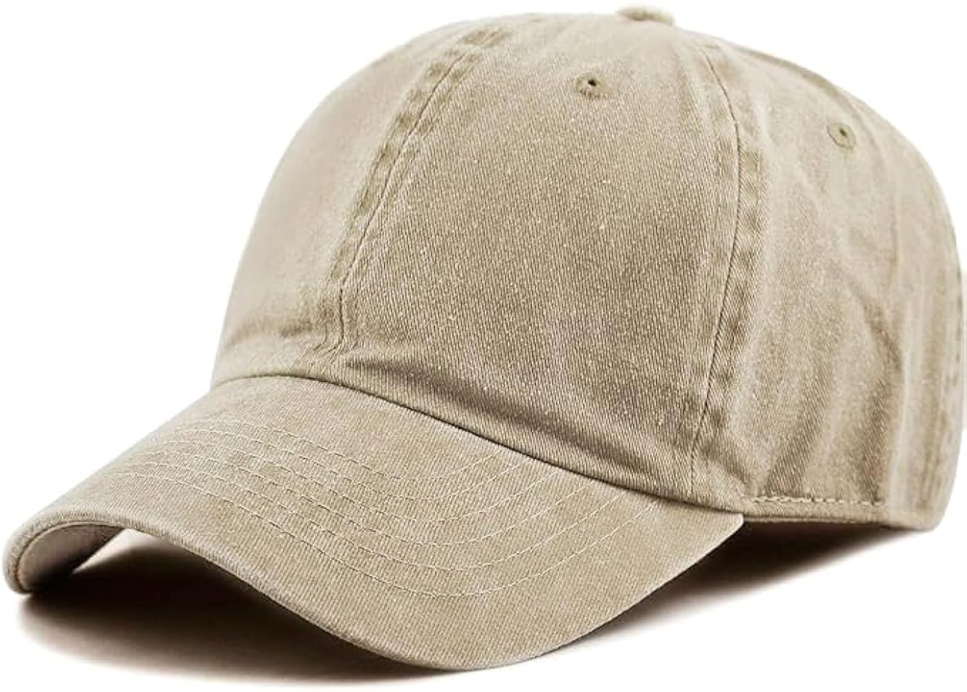 The Hat Depot 100% Cotton Pigment Dyed Low Profile Dad Hat Six Panel Cap | Amazon (US)