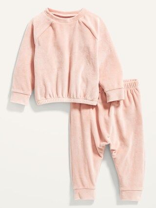 Cozy Velour Sweatshirt & Sweatpants Set for Baby | Old Navy (US)