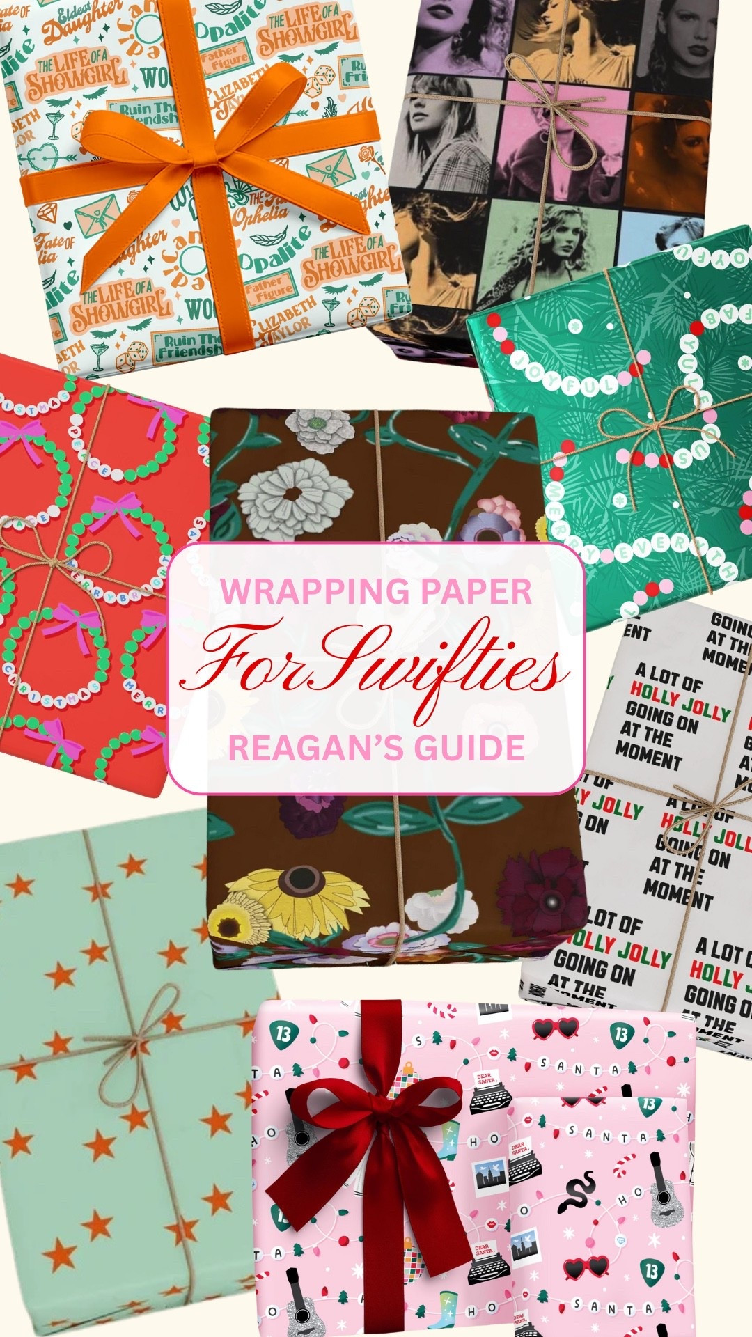 I found the CUTEST Taylor Swift inspired wrapping paper!! Perfect for any Swifties you’re gifting to this year 🫶

#LTKHoliday #LTKCyberWeek #LTKGiftGuide