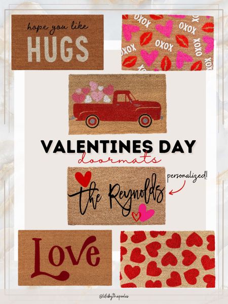 Valentine’s Day door mats, welcome door mat, outdoor furniture, outdoor decor, front porch, Valentine’s Day home decorations, personalized decor, February Home decor, target home, target finds, target style, #target #decor #welcomemat #doormat #personalized #valentines #valentinesday 

#LTKhome #LTKHoliday #LTKSeasonal