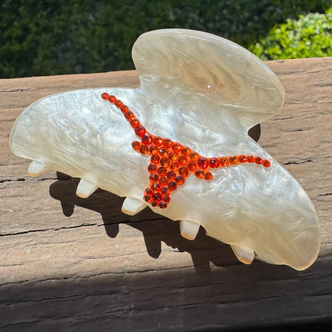 University of Texas Longhorns Bling Claw Clip - Etsy | Etsy (US)