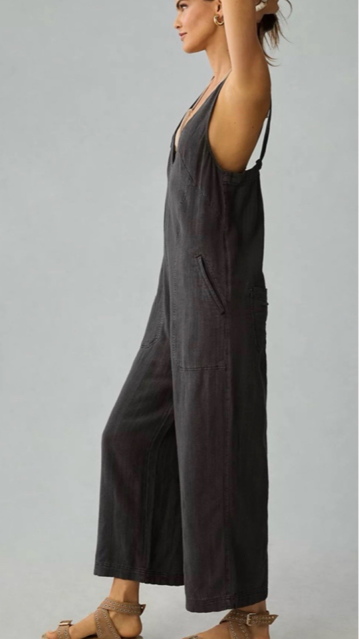 By Anthropologie V-Neck Linen Jumpsuit

#LTKtravel #LTKSeasonal #LTKworkwear