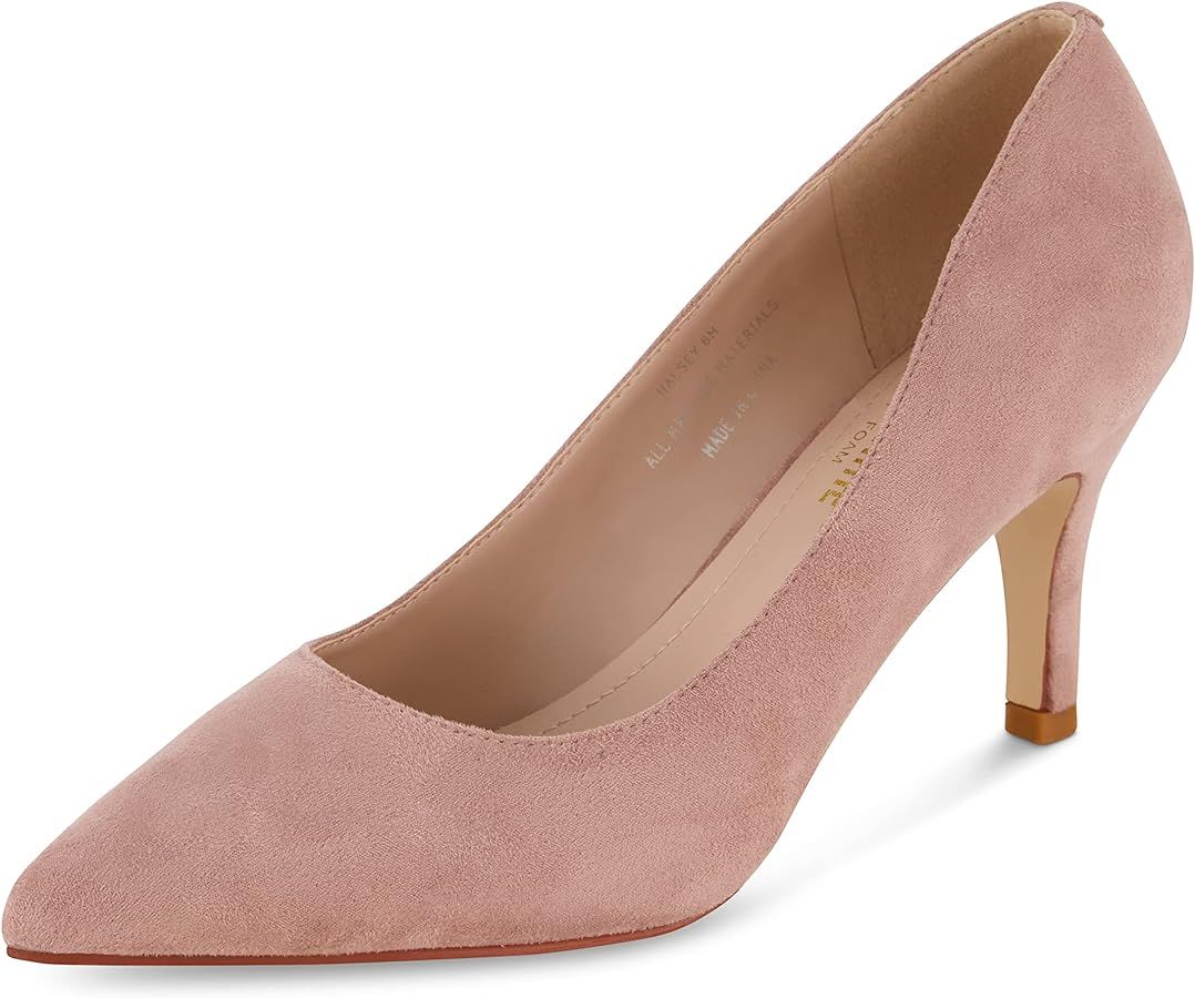 CUSHIONAIRE Women's Halsey Dress Pump with +Comfort, Wide Widths Available | Amazon (US)