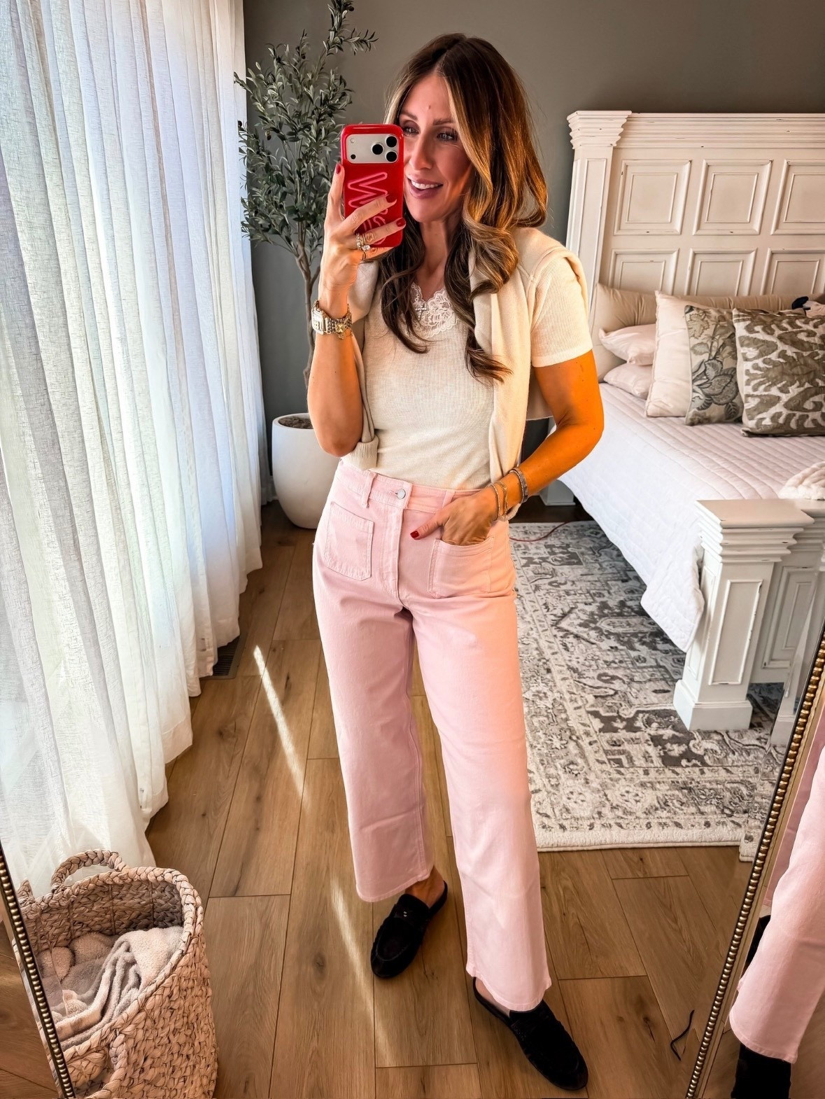 This pink pants and white tee combo is such a fresh spring outfit, simple, flattering, and so easy to recreate. I love how the pop of color makes it feel fun while the classic white tee keeps it effortless and wearable for everyday.

pink pants outfit, white tee outfit, target fashion finds, target outfit ideas, spring outfit inspiration, casual chic outfit, everyday style, colorful spring outfit, easy outfit formula, affordable fashion, themominstyle