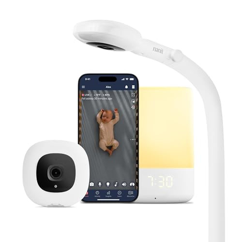 Nanit Nursery Bundle Smart Baby Video Monitor w/Floor Stand - 1080p White | Amazon (US)
