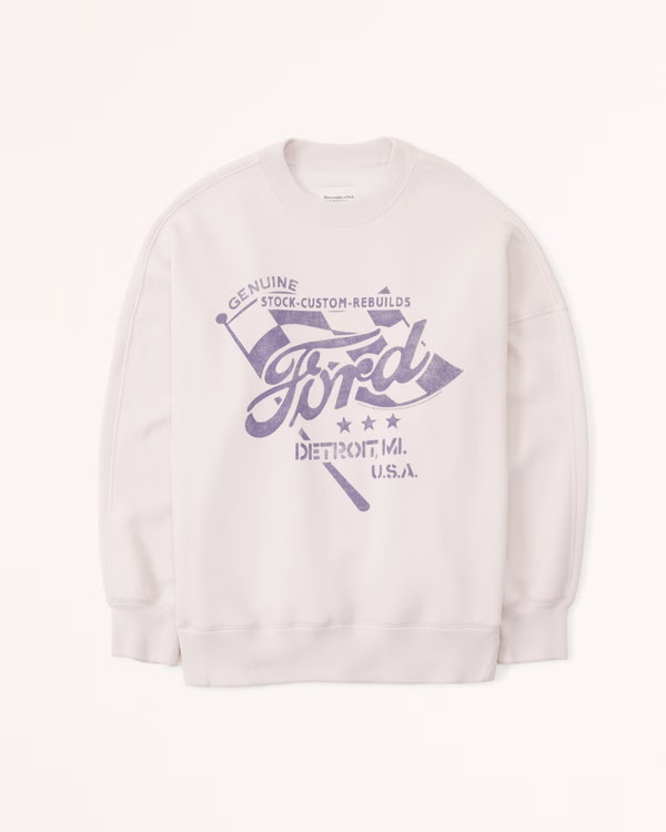 Oversized Boyfriend Sunday Crew | Abercrombie & Fitch (US)