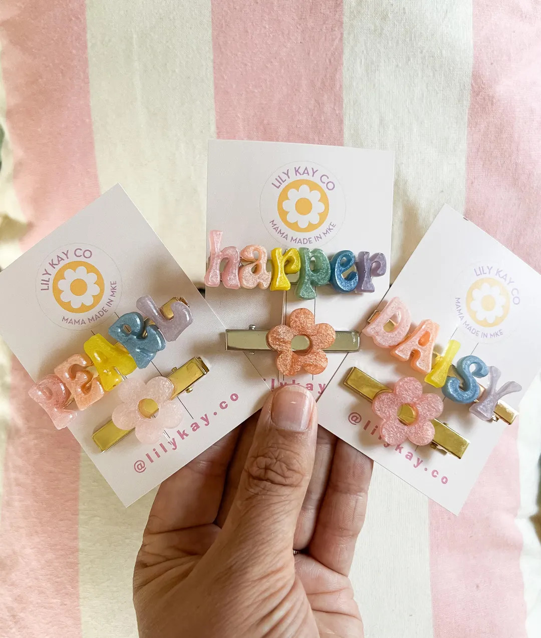 Rainbow Personalized clip, 1 ea | Etsy (Global)