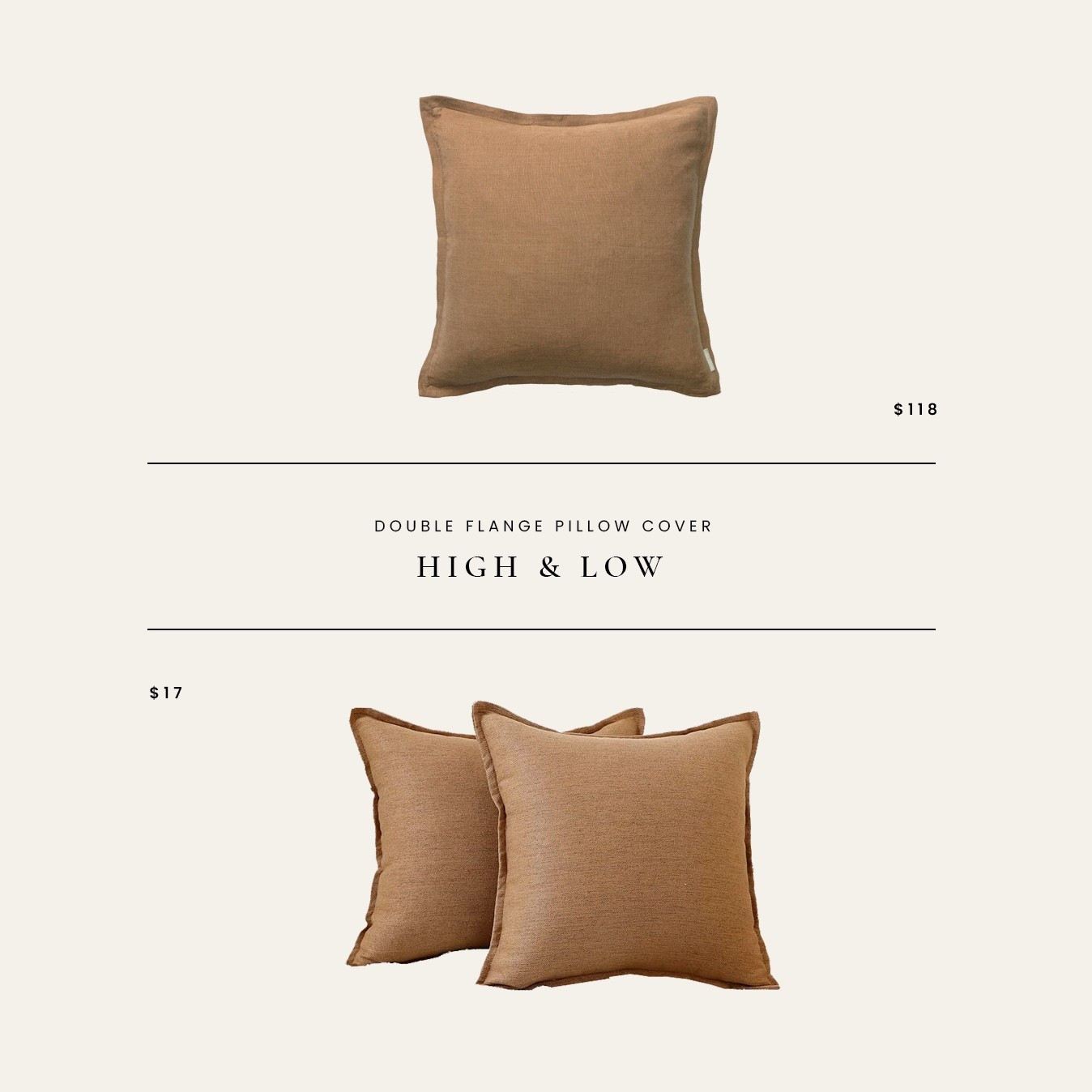 High / Low : Double Flange Pillow Cover

#LTKHome #LTKFindsUnder50