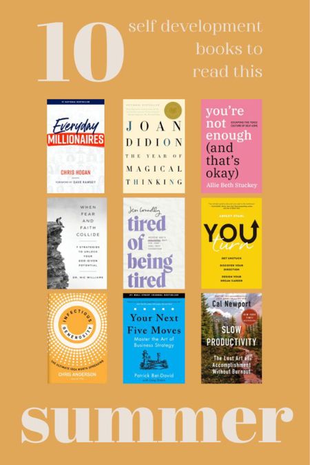 10 self development books to read this summer! Add these incredible books to help push yourself deeper this summer! 

#LTKHome #LTKSeasonal #LTKTravel
