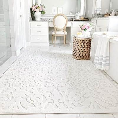 My Texas House by Orian Indoor/Outdoor Lady Bird Area Rug, 5'2" x 7'6", Natural | Amazon (US)