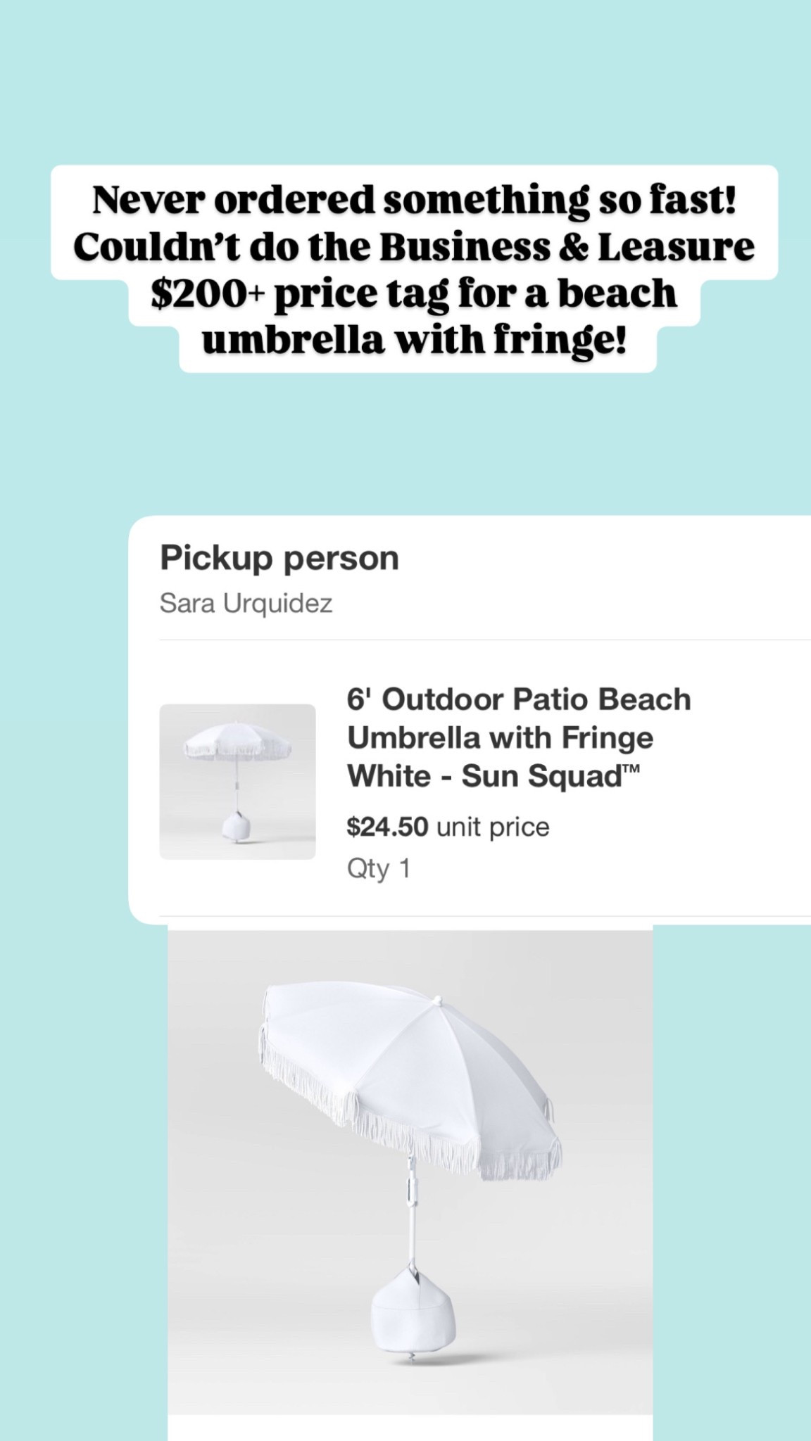 Comes in 3 different prints + has a carry bag! 

#LTKFindsUnder100 #LTKSwim #LTKSeasonal