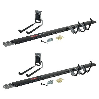 Rubbermaid FastTrack Garage Storage System 5 Piece Rail and Hook Kit (2 Pack) | Target