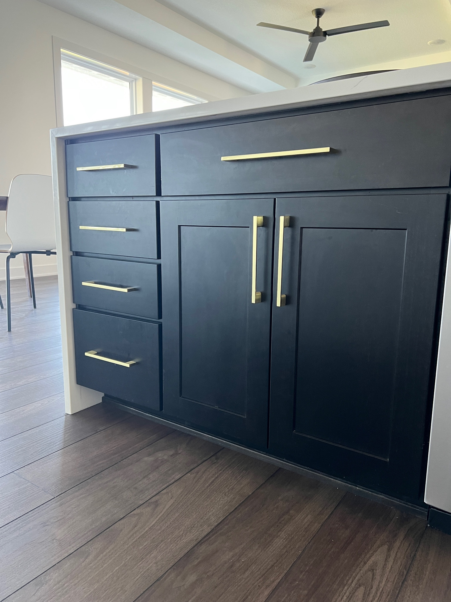 Gold cabinet pulls on dark espresso cabinets 

#LTKFind #LTKstyletip #LTKhome