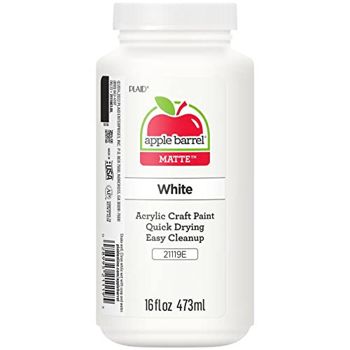 Apple Barrel Acrylic Paint in Assorted Colors (16 Ounce), 21119 White | Amazon (US)