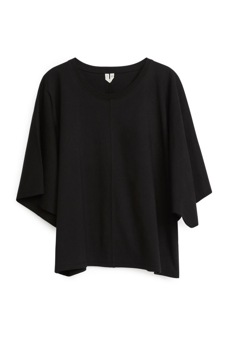 Relaxed T-Shirt - Ronde hals - Korte mouwen - Zwart - DAMES | H&M NL | H&M (DE, AT, CH, NL, FI)
