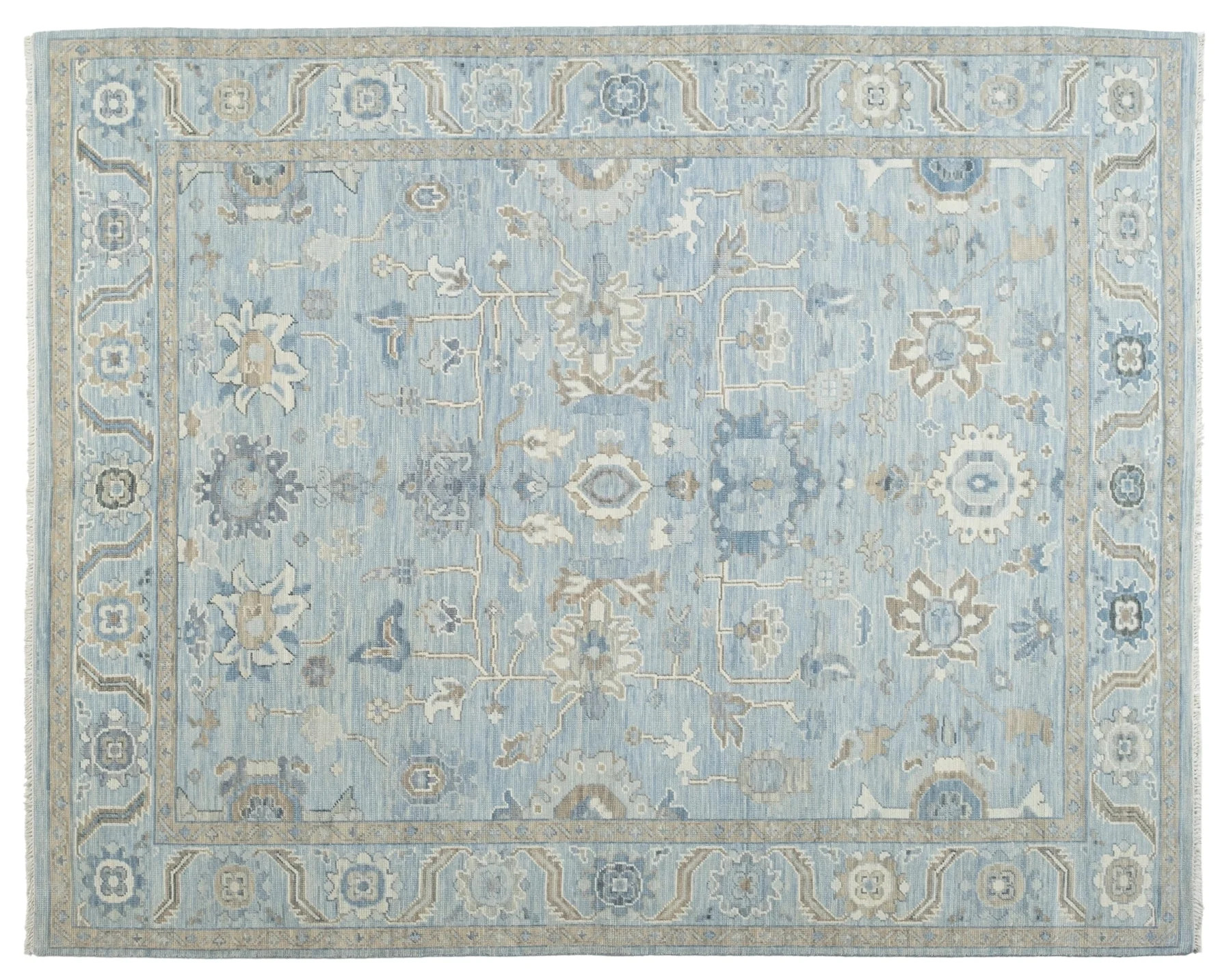 8' X 10' Vintage Persian Rug, Blue - Torien | Revival Rugs Inc