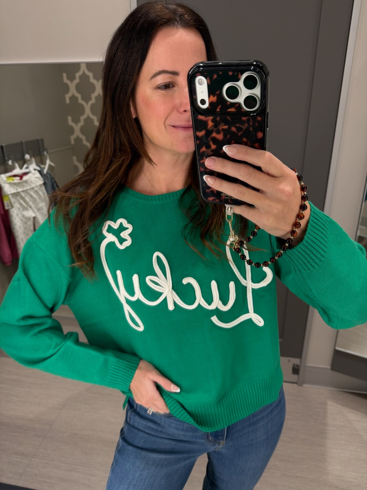 Now that Valentine’s Day has passed, we can pull out our spring and St. Patrick’s Day outfits! This “lucky” sweater is so cute and the perfect shade of green! 

#LTKSeasonal #LTKgrwm #LTKootd