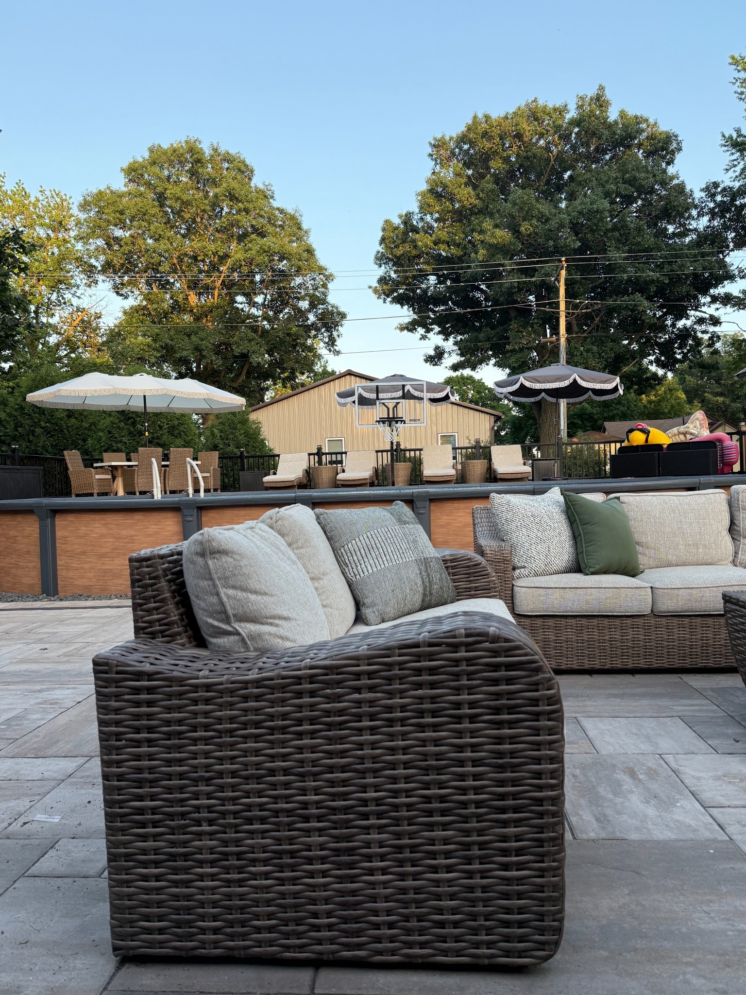 Above Ground Pool Deck Decor

Backyard Patio Oasis | Outdoor Furniture | Wicker Furniture Set | Outdoor Chaise Lounge Chair | Outdoor Sofa | Outdoor Couch | Fringe Tilt Umbrella | Beige | Neutral | Cream | Outdoor Dining Chair | Pool Float Storage | 

#LTKHome #LTKSeasonal