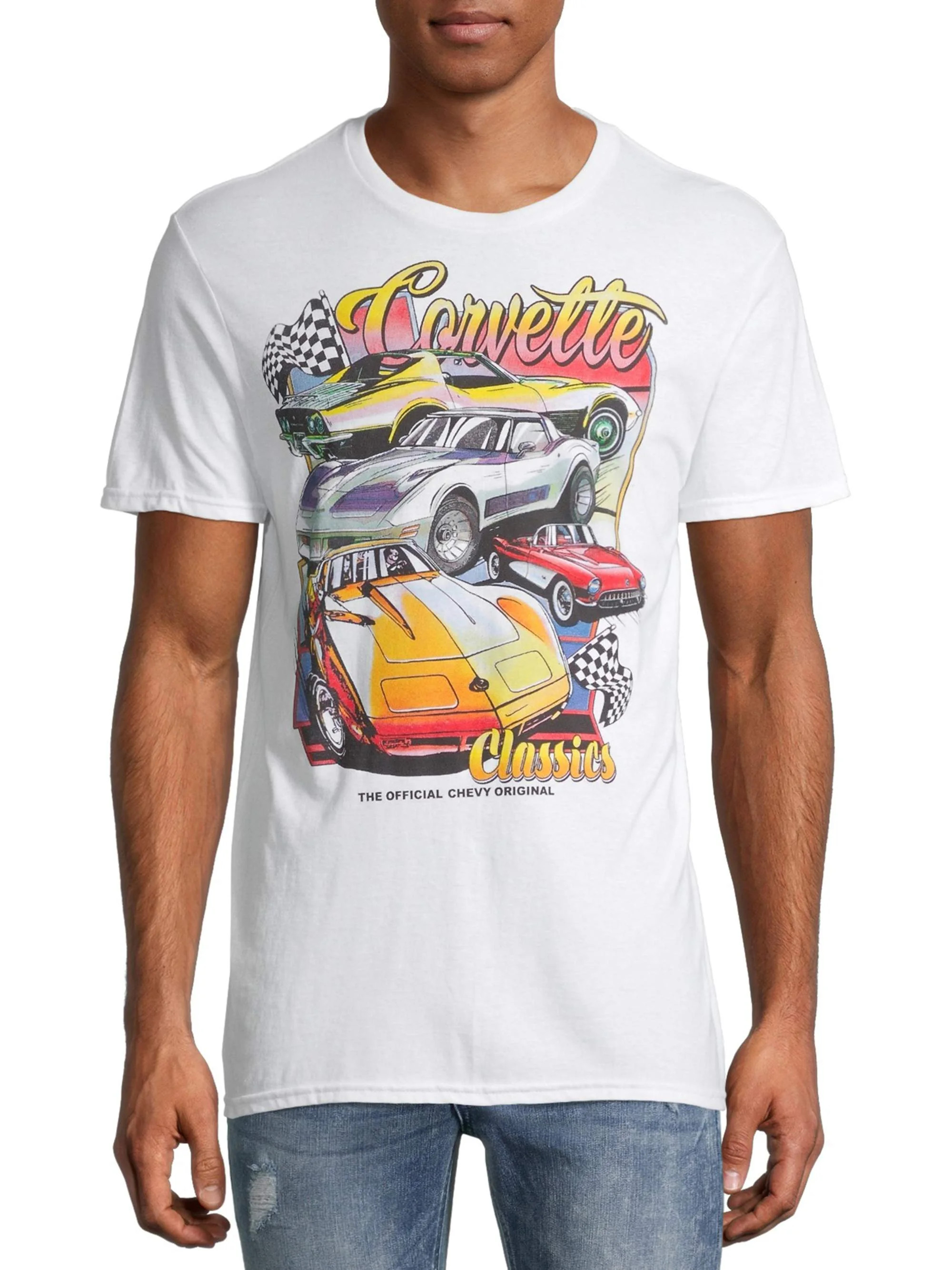 Corvette Chevy Original Men's and Big Men's Graphic T-shirt | Walmart (US)