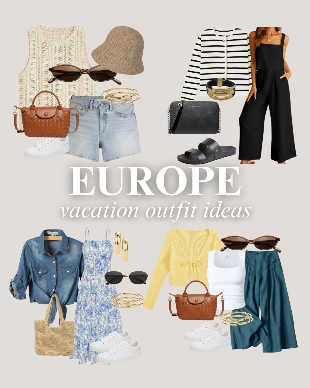 European summer vacation outfit ideas!