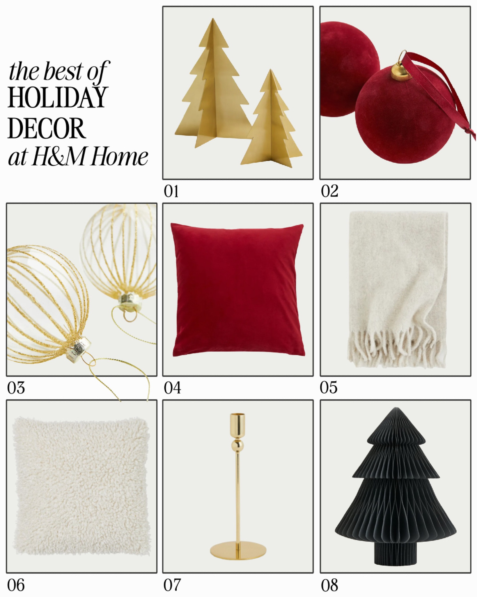 The best of holiday decor at H&M Home. Holiday decor, Christmas decor ideas, Christmas tree, Christmas decorations, Christmas aesthetic, Christmas tree decorations, living room decor, living room ideas, dining room decor, Christmas party ideas, holiday party, H&M Home finds, H&M Home must haves



#LTKhome #LTKHoliday #LTKunder50