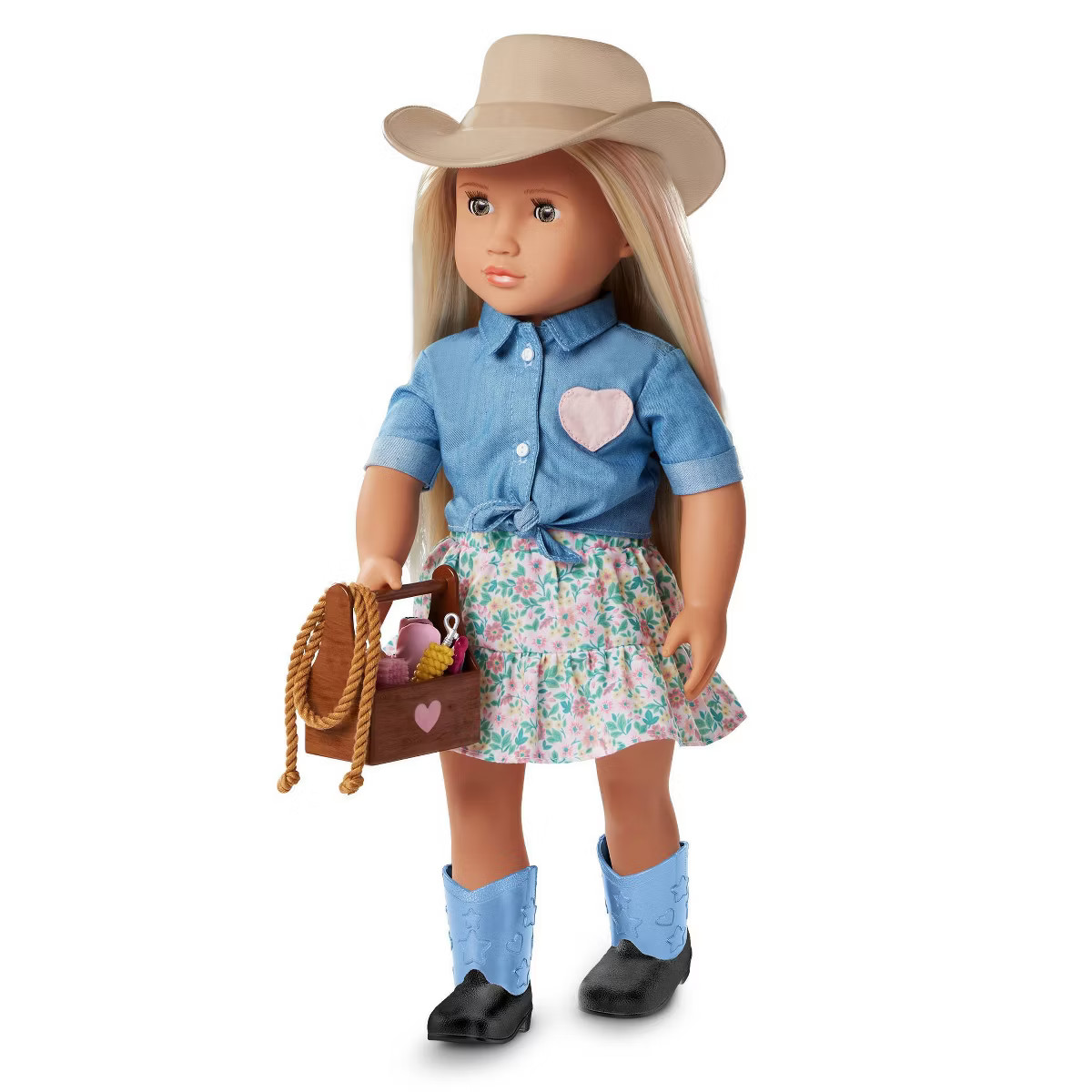 Our Generation Lainey Posable 18" Cowgirl Doll with Horse Accessories and Storybook | Target