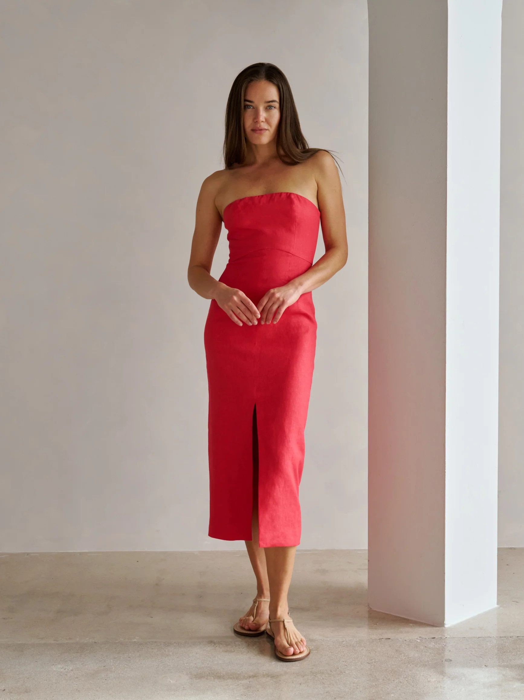 MELITA DRESS BRIGHT RED / 0 | Hevron
