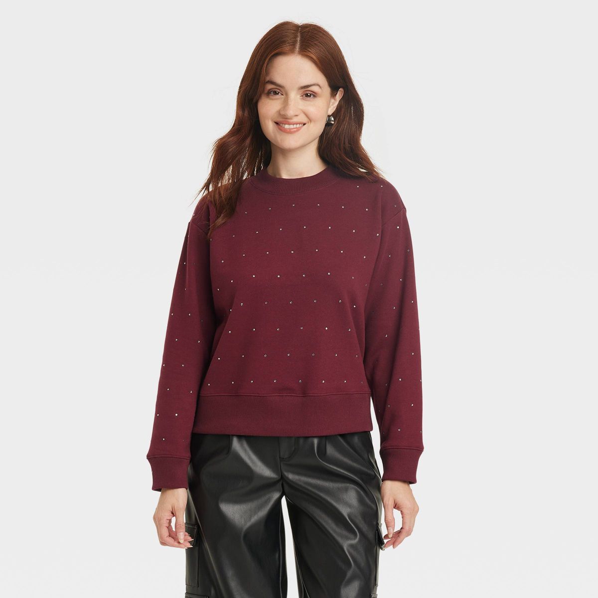 Women's Jeweled Pullover Sweatshirt - A New Day™ | Target
