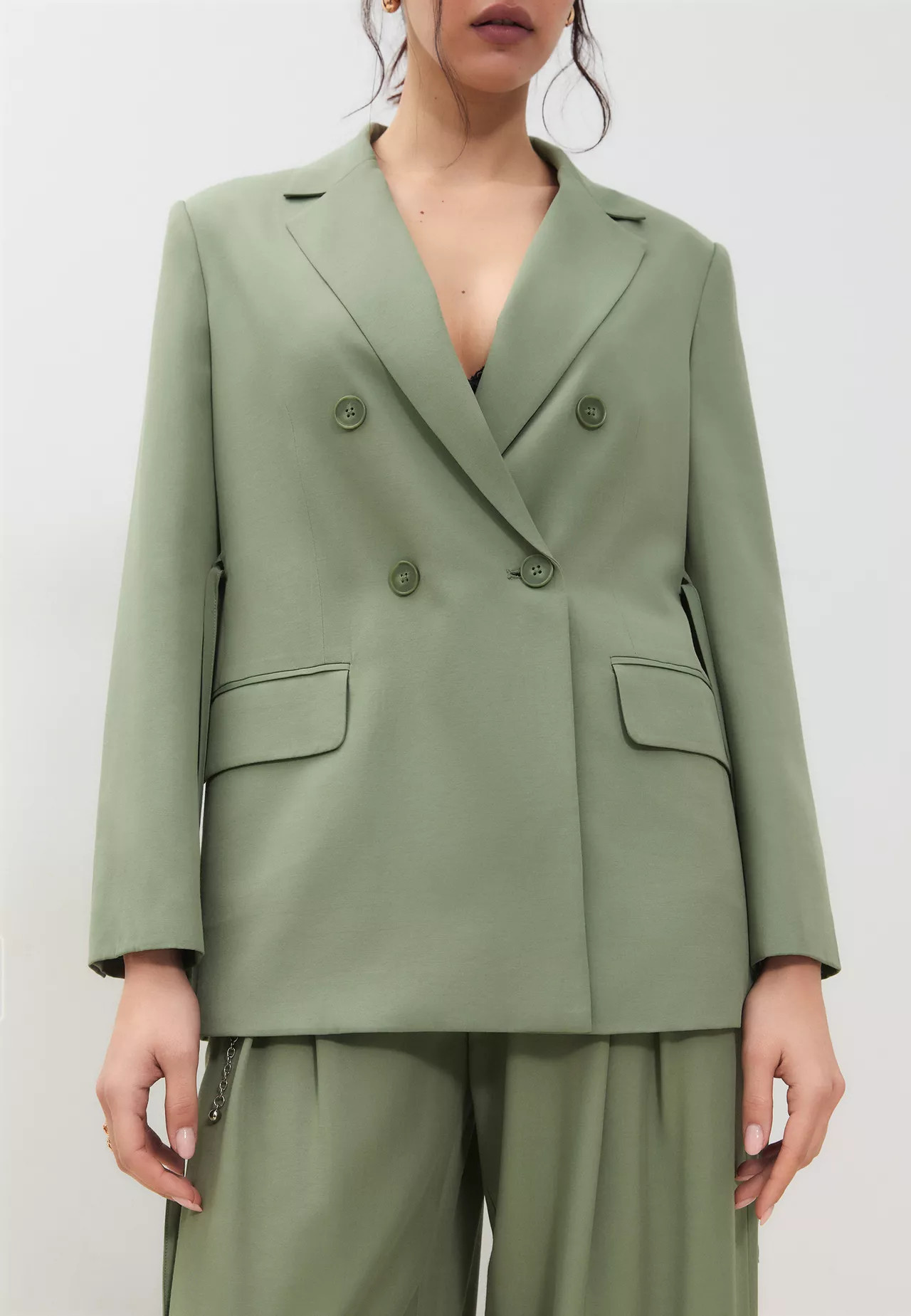 Belted blazer - Women's fashion | Stradivarius United Kingdom | Stradivarius (UK)