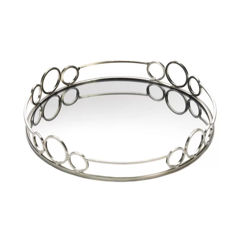 Leanna Circles Mirrored Vanity Tray | Wayfair North America