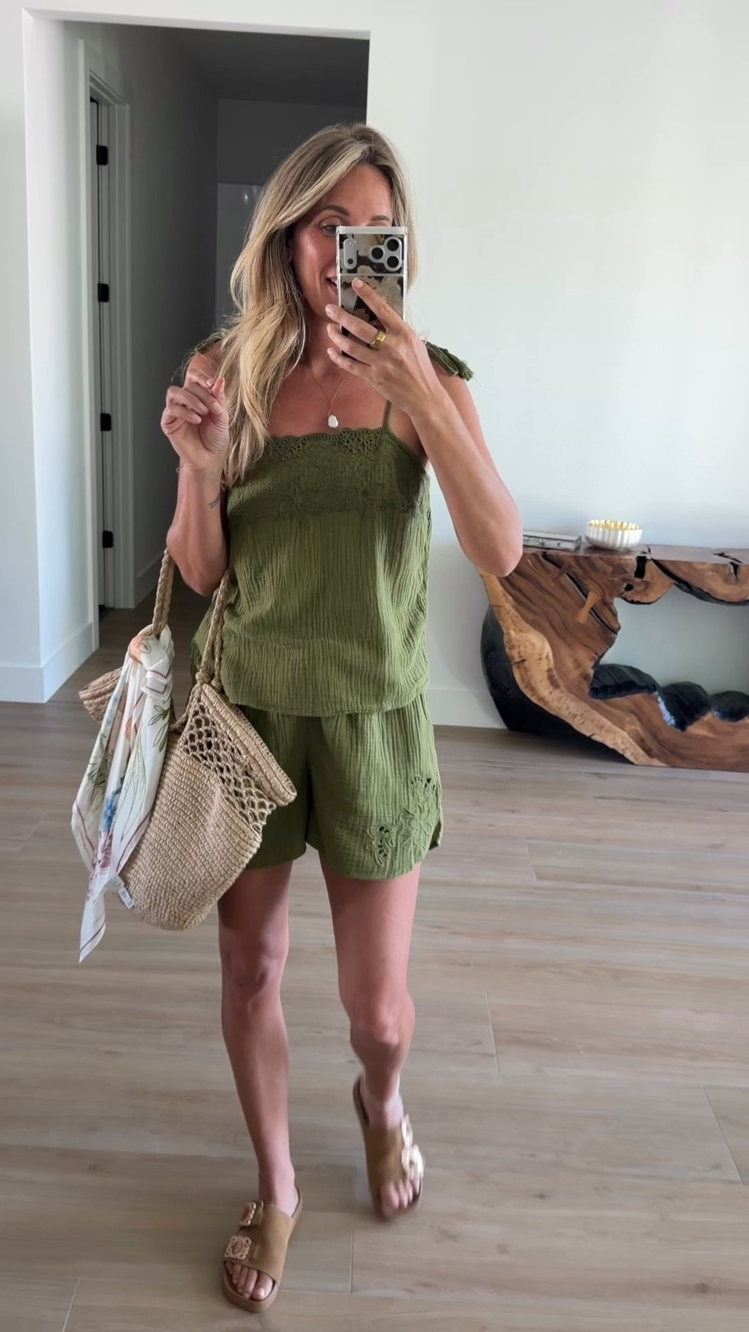 Small top and bottom, I prefer the medium shorts though. 

#LTKSaleAlert #LTKgrwm #LTKmomlife