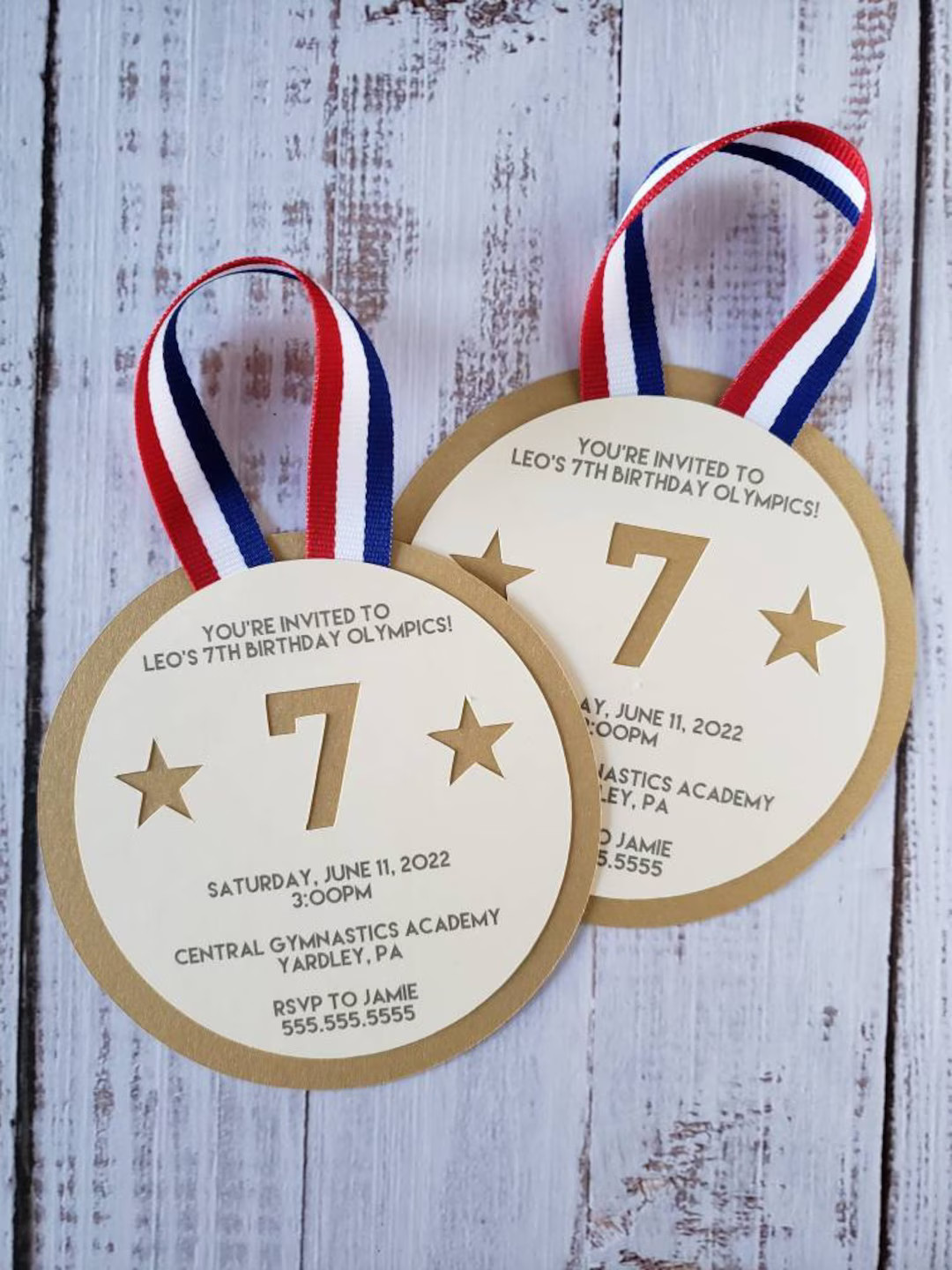 Gold Medal Invitation Birthday Olympic Sample Packs of 10, 15, 25 - Etsy | Etsy (US)