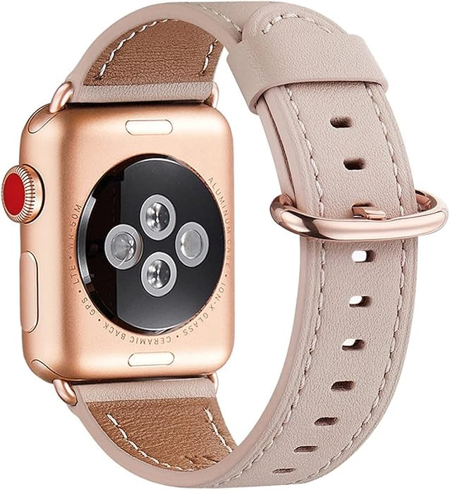 WFEAGL Compatible with Apple Watch Band 41mm 40mm 38mm 45mm 46mm 44mm 42mm Women, Top Genuine Lea... | Amazon (US)