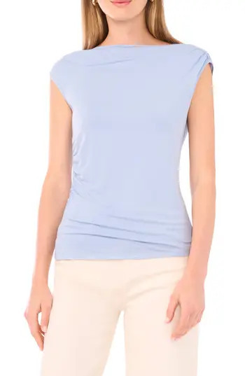 Halogen® Cowl Neck Sleeveless Top in Blue Fog at Nordstrom Rack, Size X-Large | Nordstrom Rack