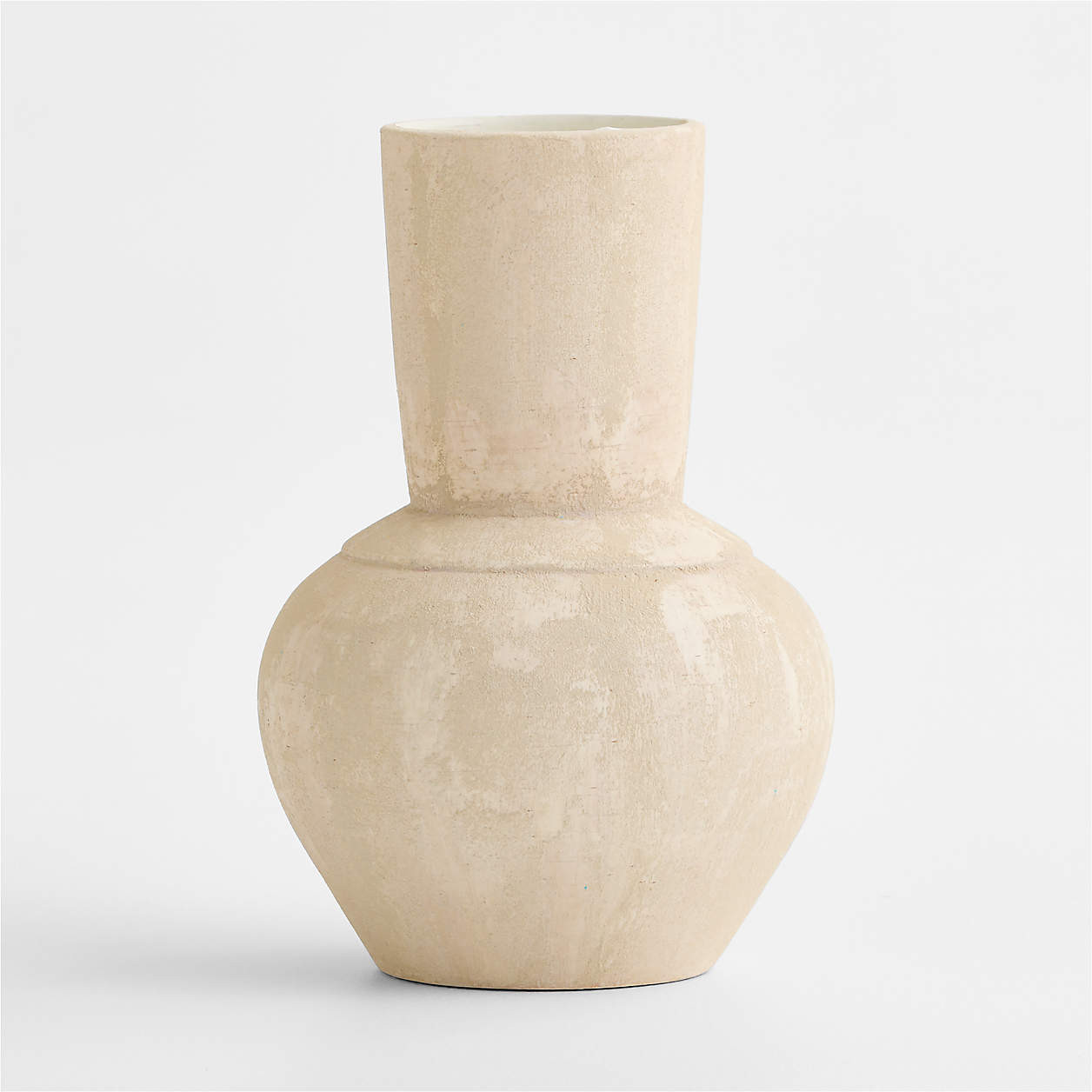 Berkshire White Large Urn Vase 16" + Reviews | Crate & Barrel | Crate & Barrel