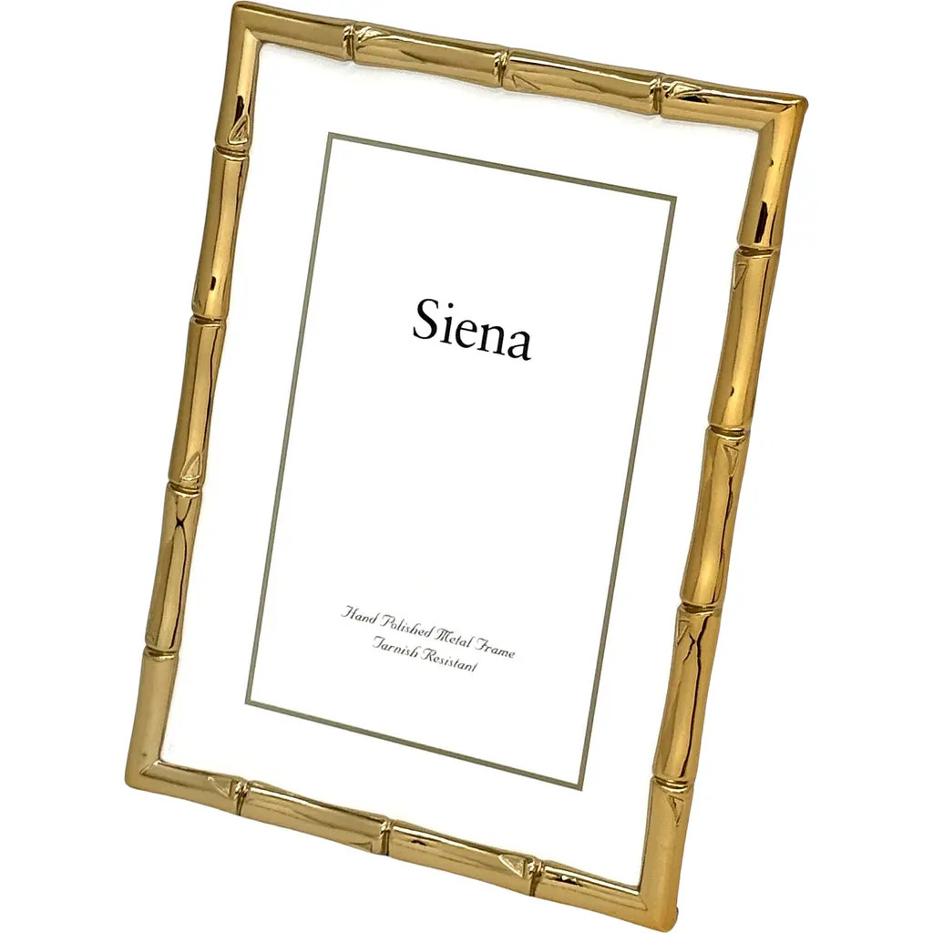 Siena Goldtone Bamboo Design 8"" x 10"" Picture Frame at Nordstrom, Size 8X10 | Nordstrom