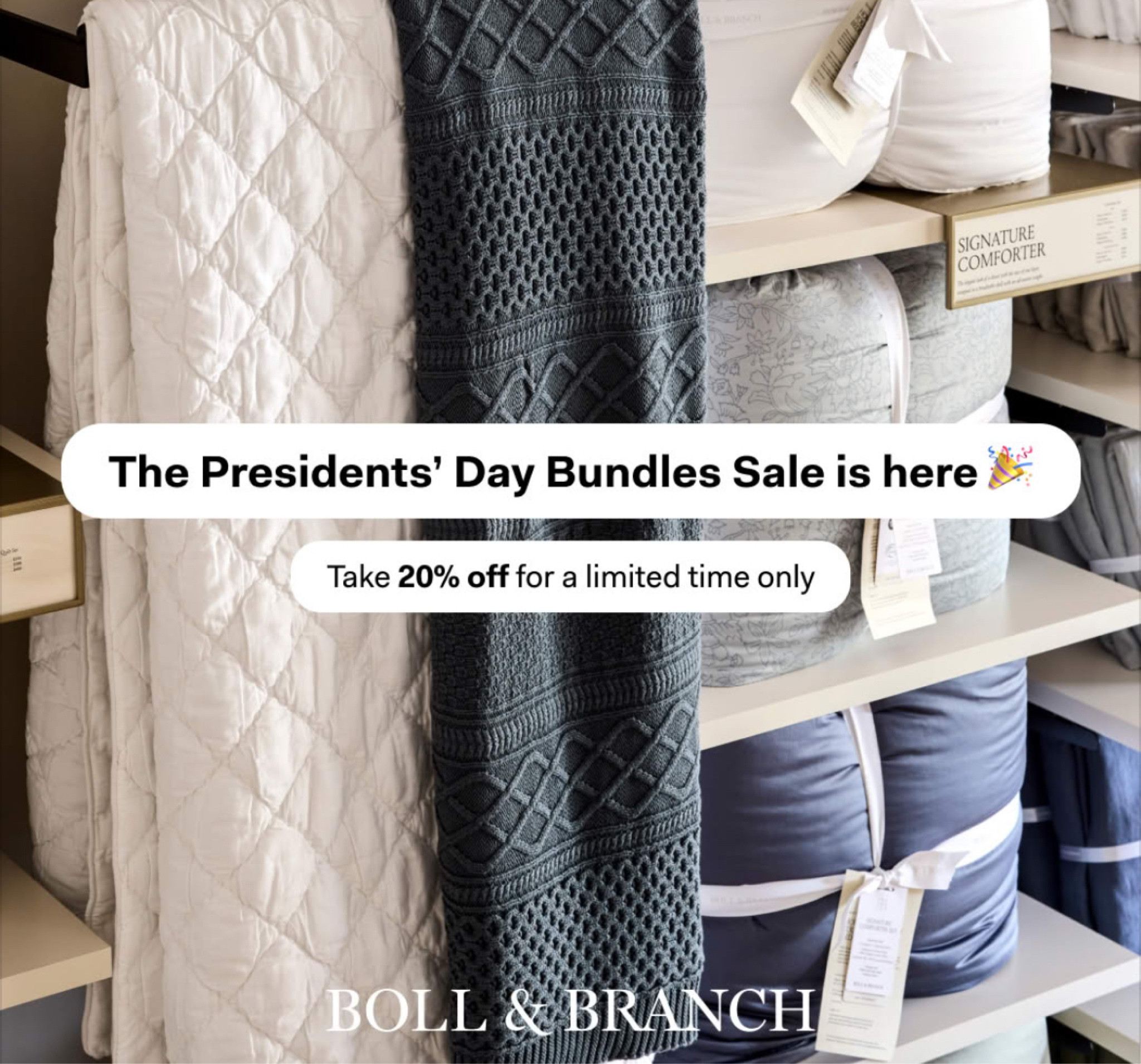 Use code Bundle20 . Presidents’ Day Sale. boll & branch. Best sheets out there ! 

#LTKHome #LTKSaleAlert #LTKFamily