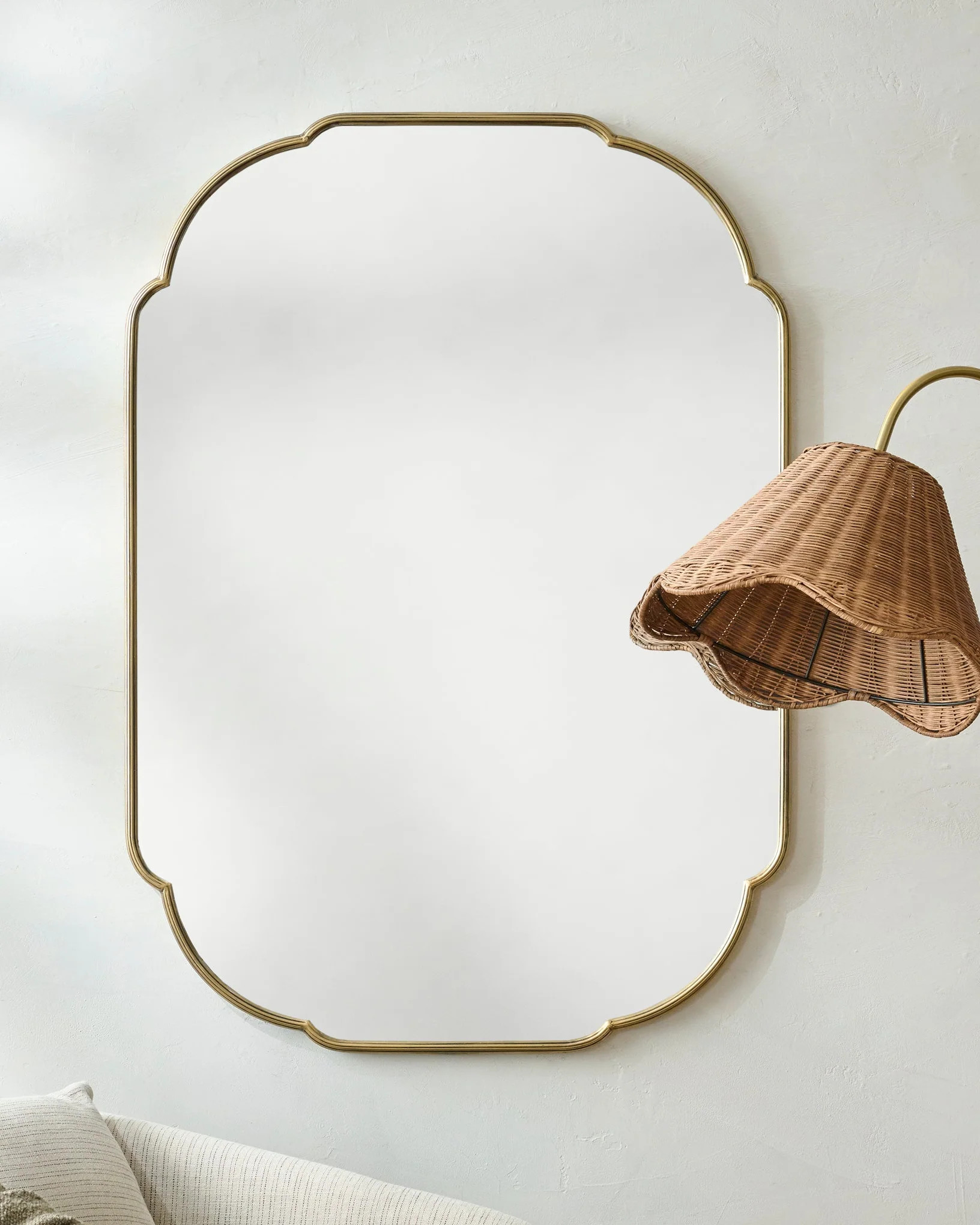 Antique Brass Luna Mirror | Magnolia