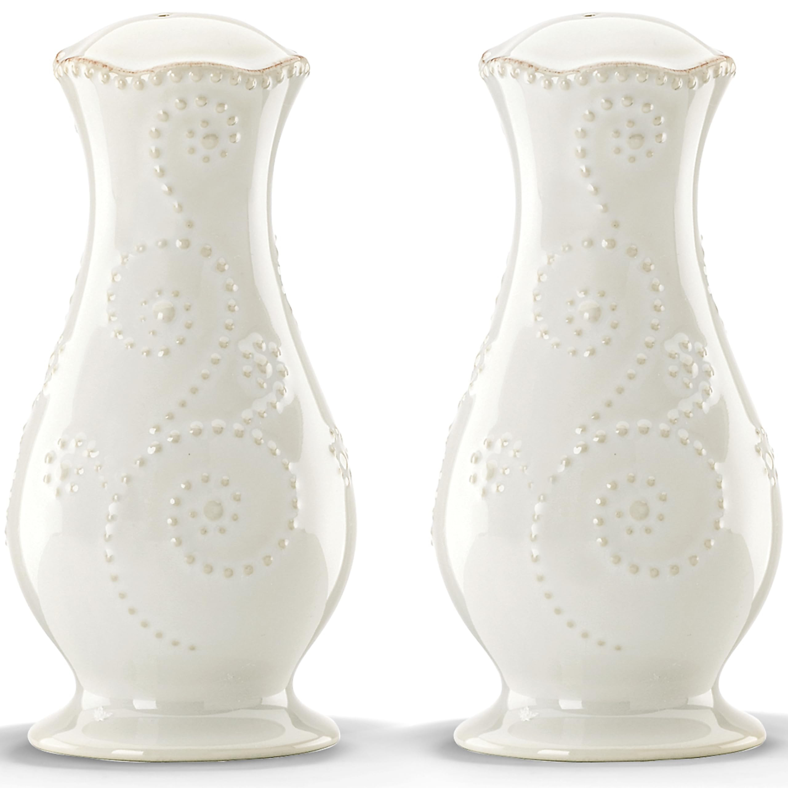 Lenox French Perle White Tall Salt and Pepper Set - | Amazon (US)