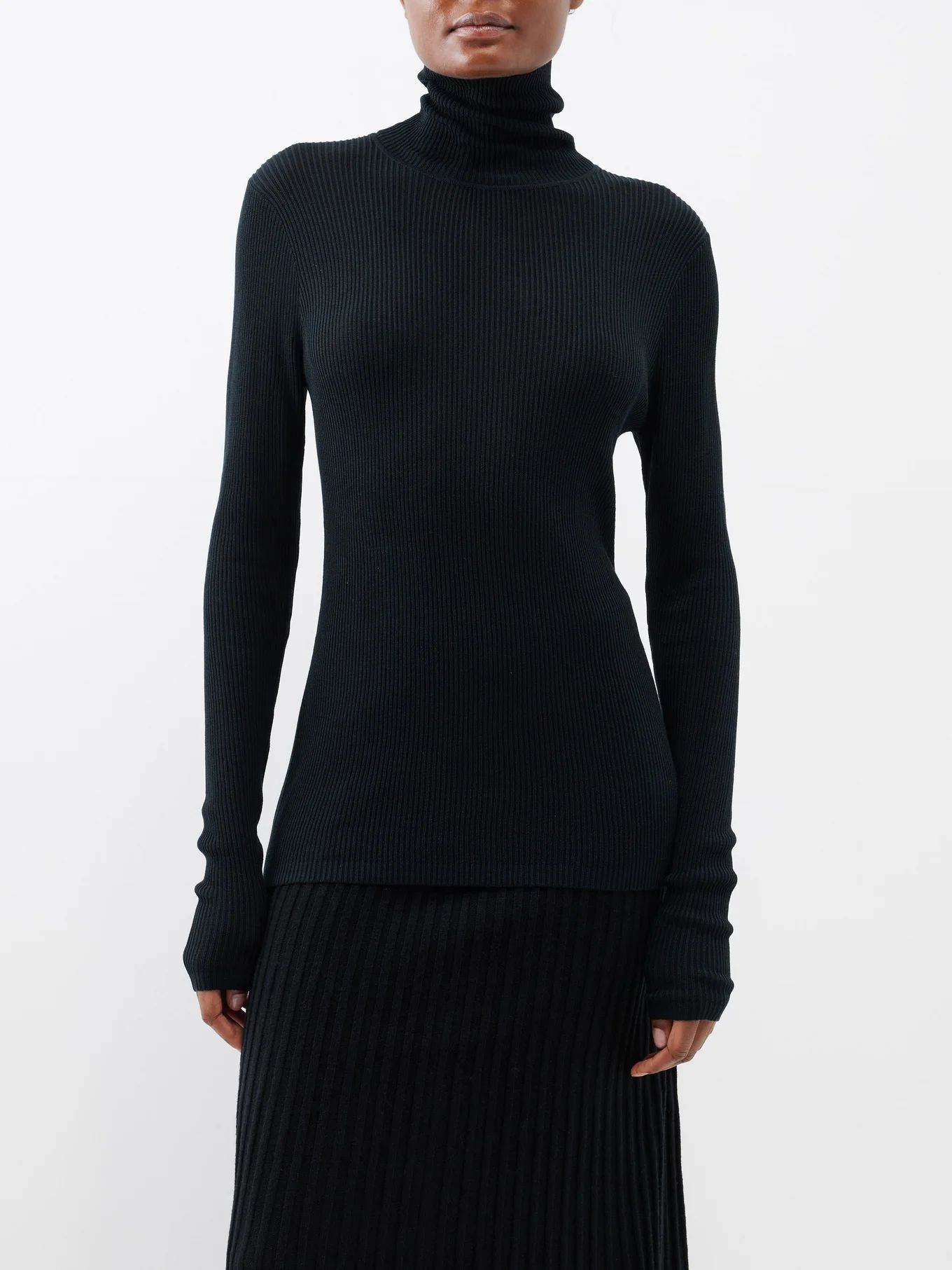 Ronella ribbed-knit high-neck sweater | Matches (US)