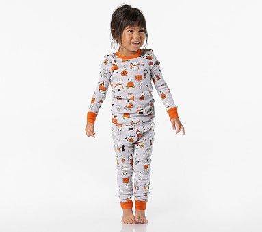 Peanuts® Halloween Organic Pajama Set | Pottery Barn Kids | Pottery Barn Kids