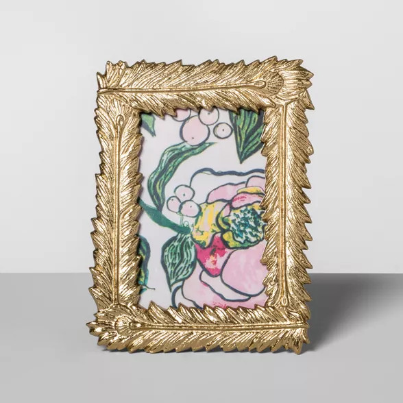 4" x 6" Cast Feather Frame Gold - Opalhouse™ | Target