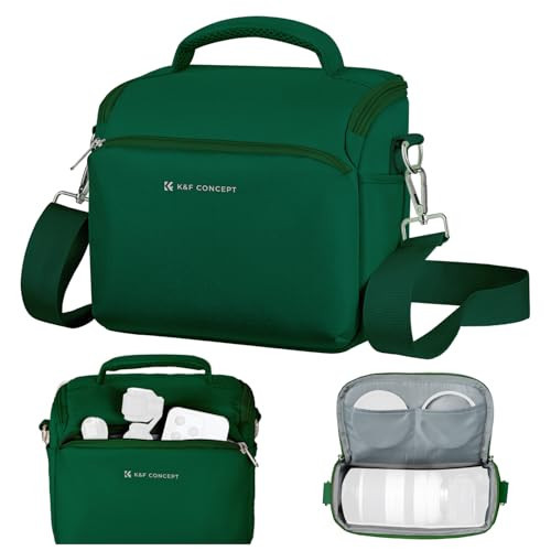 K&F CONCEPT Camera Sling Bag Small Crossbody Camera Case DSLR/SLR/Cute Compact Shoulder Photography Bags for Photographers-Green | Amazon (US)