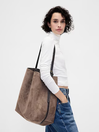 Vegan Suede Bucket Bag | Gap (US)