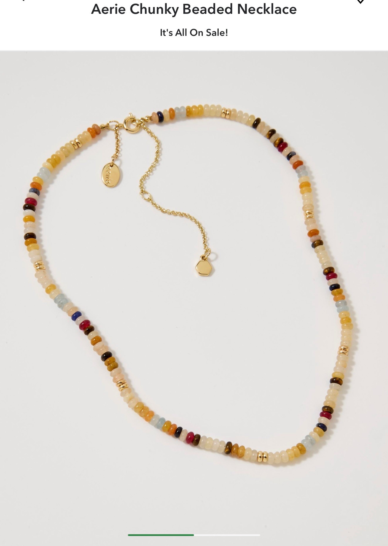 Aerie beaded necklace I’m wearing! 

#LTKStyleTip