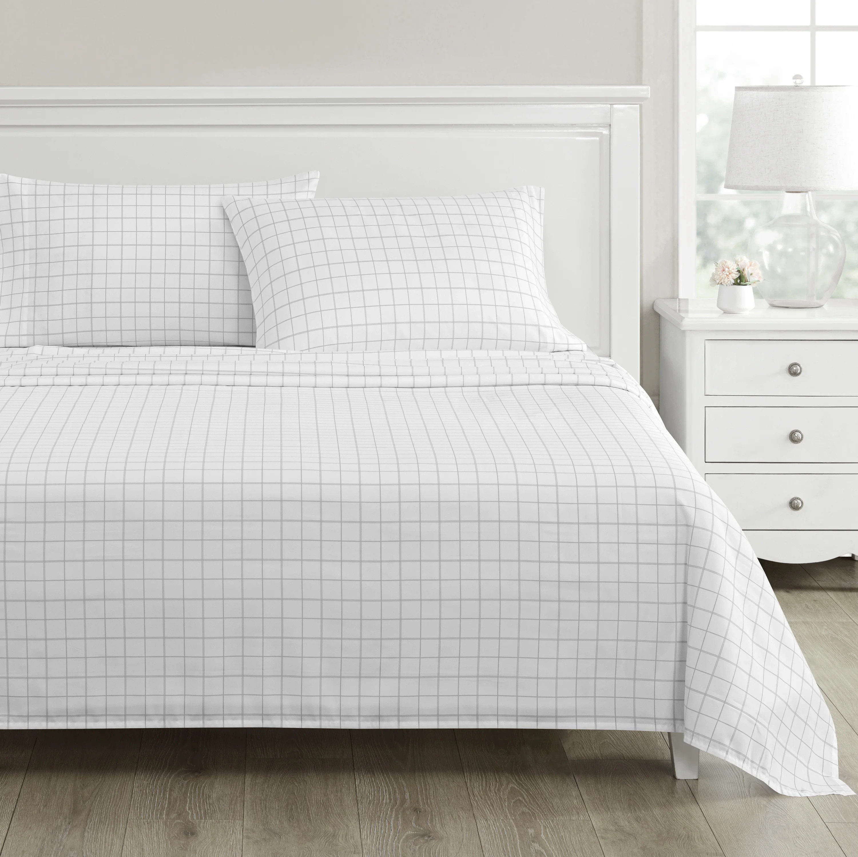 Martha Stewart Everyday Ultra Soft Washed Microfiber Queen College Dorm Sheets, 4 Piece Set, 1 Fi... | Walmart (US)