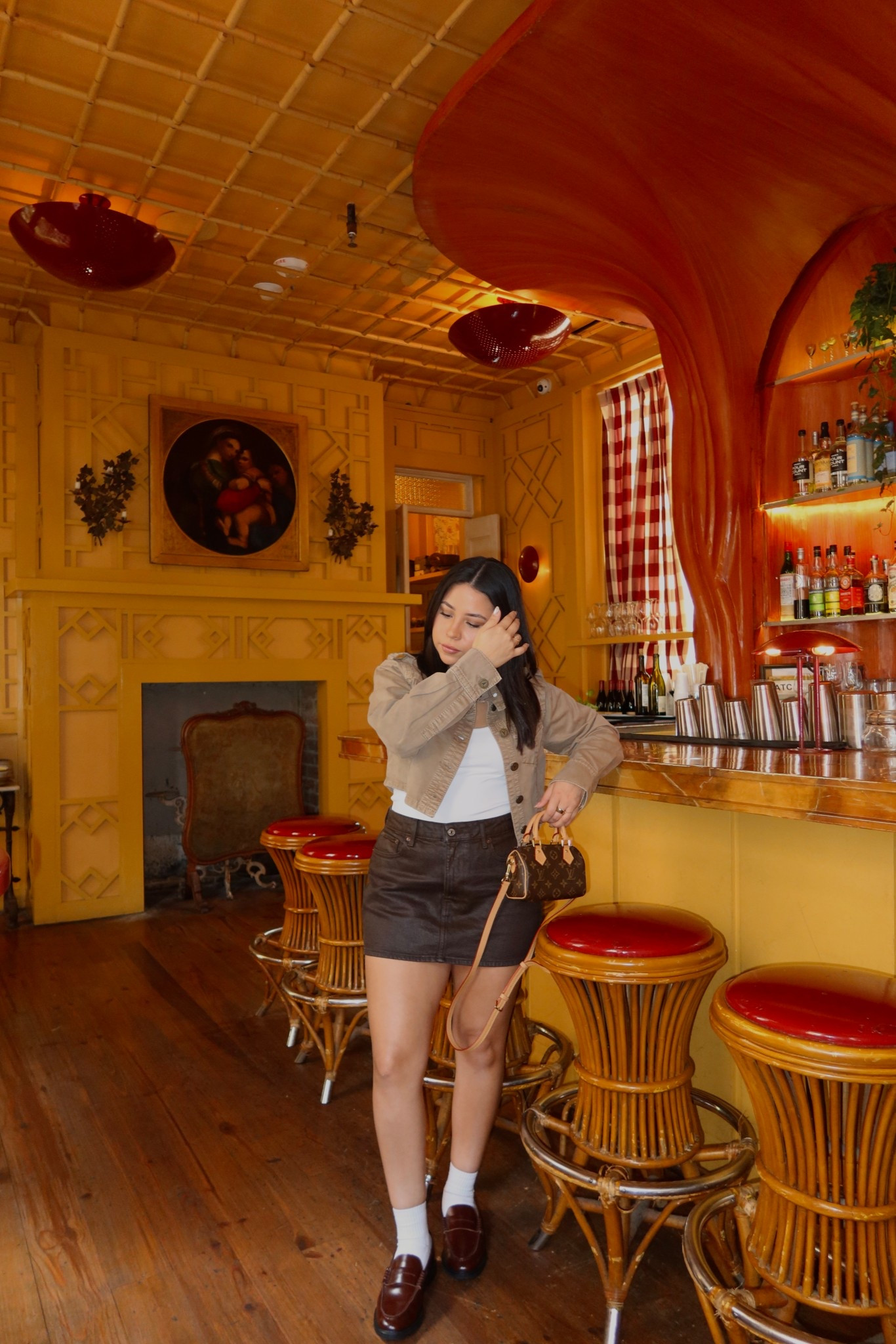 Skirt: 26 
Tank: small 
Jacket: small
Loafers: 7 
LV nano speedy 
White ankle socks 

#LTKSaleAlert #LTKgrwm #LTKootd